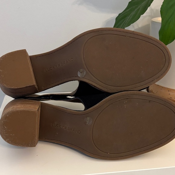 Lucky Brand Black Peep-Toe Ankle Booties - Picture 4 of 4